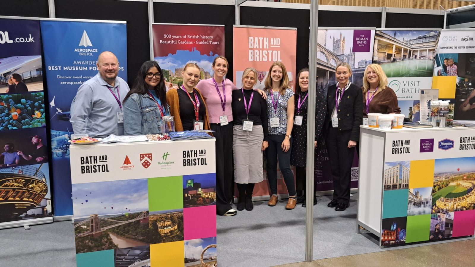 The Visit West (Bath & Bristol) stand at Group Leisure & Travel Show 2024